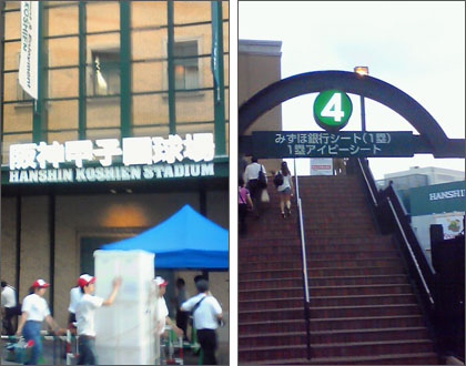 甲子園球場とアイビーシート