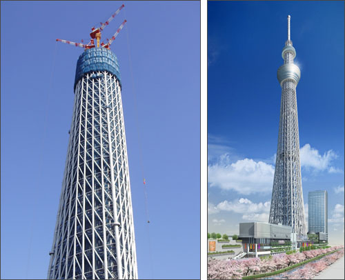 アップ写真 / 東京スカイツリー完成図